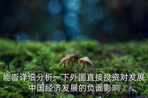 能否詳細(xì)分析一下外國(guó)直接投資對(duì)發(fā)展中國(guó)經(jīng)濟(jì)發(fā)展的負(fù)面影響