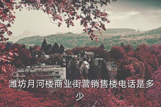  濰坊月河樓商業(yè)街營銷售樓電話是多少