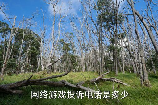  網(wǎng)絡游戲投訴電話是多少