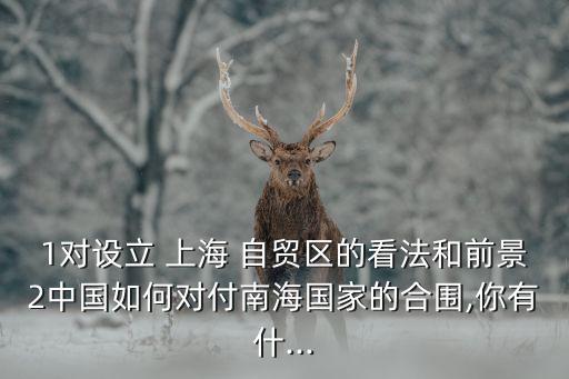 1對設立 上海 自貿區(qū)的看法和前景2中國如何對付南海國家的合圍,你有什...