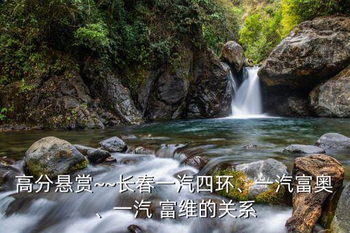 高分懸賞~~長春一汽四環(huán)、一汽富奧、一汽 富維的關系