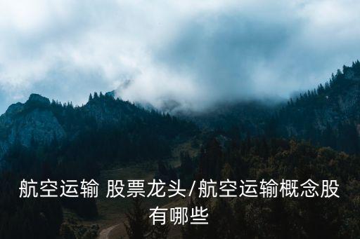 航空運輸 股票龍頭/航空運輸概念股有哪些