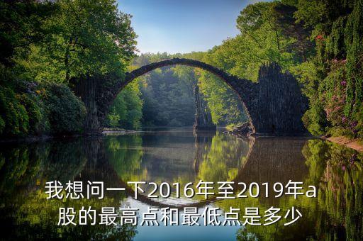 我想問一下2016年至2019年a股的最高點和最低點是多少