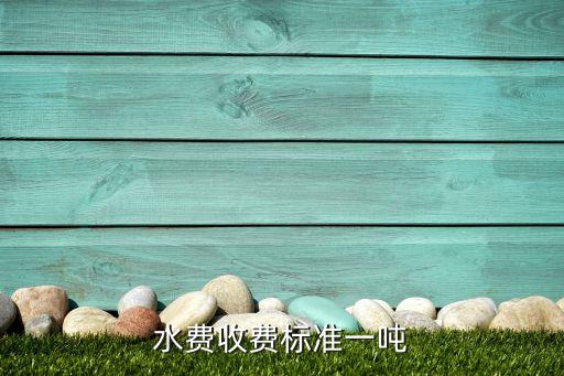 水費收費標準一噸