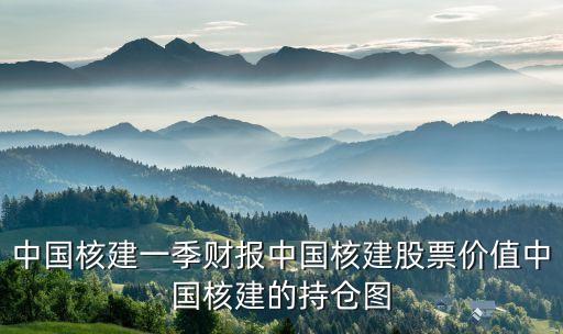 中國核建一季財(cái)報(bào)中國核建股票價(jià)值中國核建的持倉圖