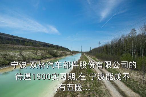  寧波 雙林汽車部件股份有限公司的待遇1800實習(xí)期,在 寧波能成不,有五險...