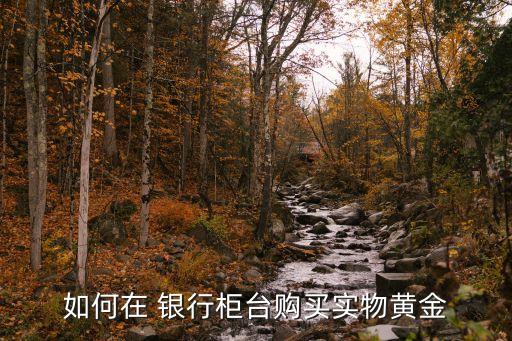 如何在 銀行柜臺(tái)購(gòu)買(mǎi)實(shí)物黃金