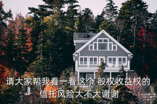 請大家?guī)臀铱匆豢催@個 股權收益權的 信托風險大不大謝謝