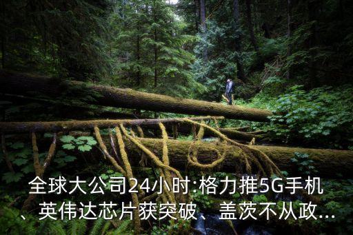 全球大公司24小時(shí):格力推5G手機(jī)、英偉達(dá)芯片獲突破、蓋茨不從政…