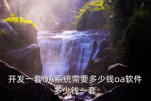 開(kāi)發(fā)一套OA系統(tǒng)需要多少錢(qián)oa軟件多少錢(qián)一套