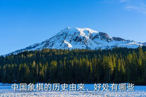 中國(guó)象棋的歷史由來(lái)、好處有哪些