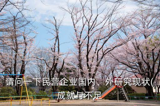 請(qǐng)問一下民營(yíng)企業(yè)國內(nèi)、外研究現(xiàn)狀(成就與不足