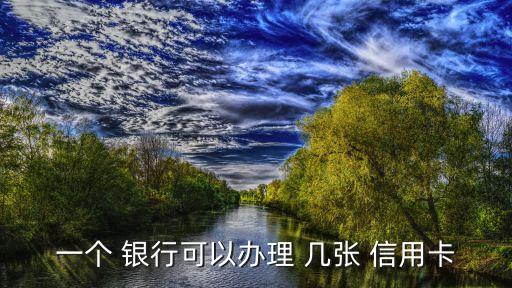 一個(gè) 銀行可以辦理 幾張 信用卡
