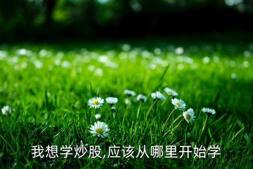 我想學炒股,應(yīng)該從哪里開始學