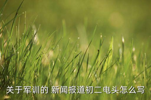 關于軍訓的 新聞報道初二電頭怎么寫
