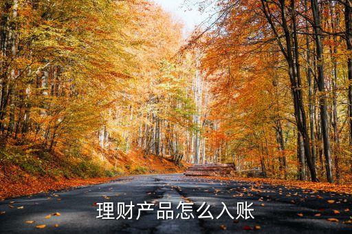 理財產品怎么入賬