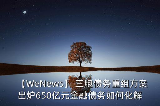 【W(wǎng)eNews】 三胞債務重組方案出爐650億元金融債務如何化解