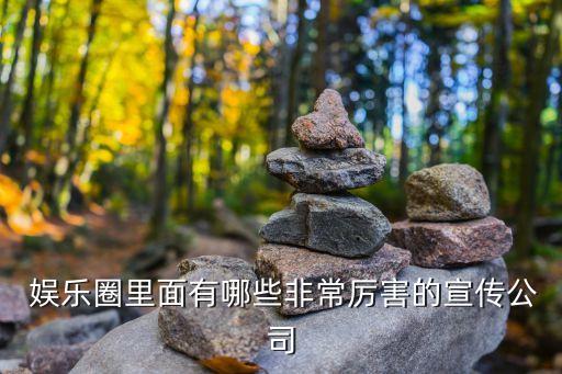  娛樂(lè)圈里面有哪些非常厲害的宣傳公司