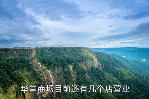  華堂商場目前還有幾個店?duì)I業(yè)