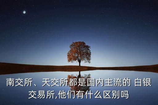 南交所、天交所都是國內(nèi)主流的 白銀交易所,他們有什么區(qū)別嗎
