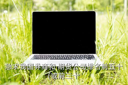 急求我國(guó)券商和 期貨公司排名前五十(或前三十