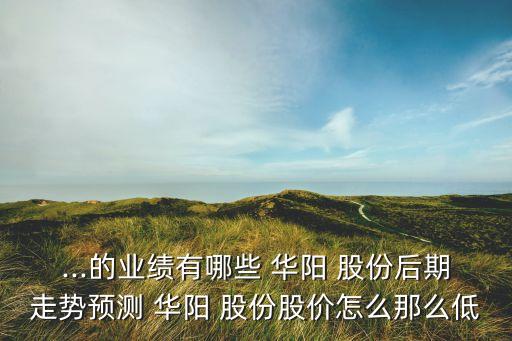 ...的業(yè)績有哪些 華陽 股份后期走勢預(yù)測 華陽 股份股價怎么那么低