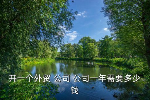 開一個外貿 公司 公司一年需要多少錢