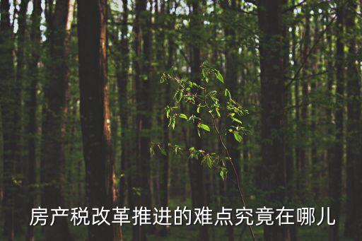  房產(chǎn)稅改革推進(jìn)的難點(diǎn)究竟在哪兒