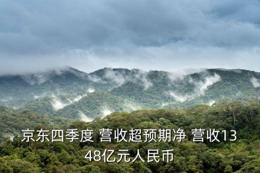 京東四季度 營收超預(yù)期凈 營收1348億元人民幣