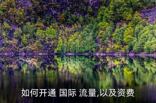 如何開通 國際 流量,以及資費(fèi)