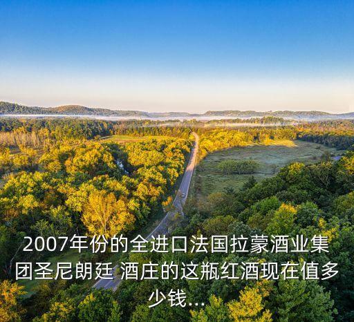 2007年份的全進口法國拉蒙酒業(yè)集團圣尼朗廷 酒莊的這瓶紅酒現(xiàn)在值多少錢...