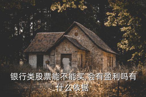  銀行類股票能不能買,會有盈利嗎有什么依據