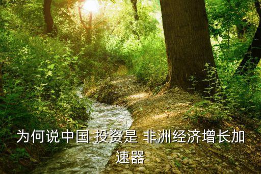 為何說中國(guó) 投資是 非洲經(jīng)濟(jì)增長(zhǎng)加速器