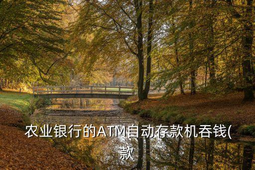  農(nóng)業(yè)銀行的ATM自動存款機吞錢(款