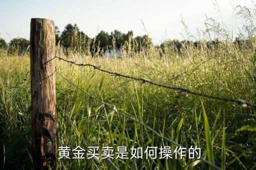  黃金買(mǎi)賣(mài)是如何操作的