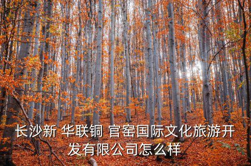 長(zhǎng)沙新 華聯(lián)銅 官窯國(guó)際文化旅游開(kāi)發(fā)有限公司怎么樣