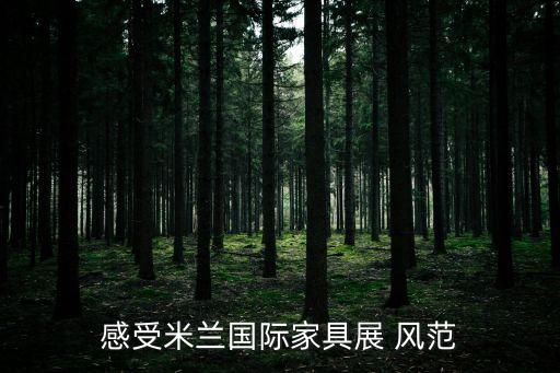 感受米蘭國際家具展 風范