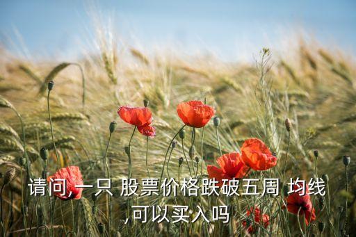 請(qǐng)問(wèn),一只 股票價(jià)格跌破五周 均線,可以買入嗎