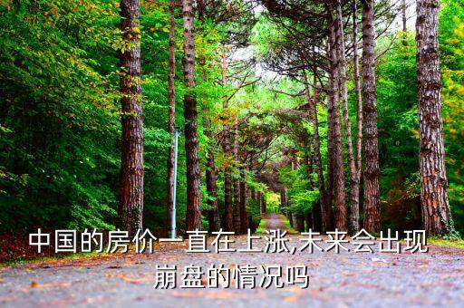 中國的房?jī)r(jià)一直在上漲,未來會(huì)出現(xiàn) 崩盤的情況嗎