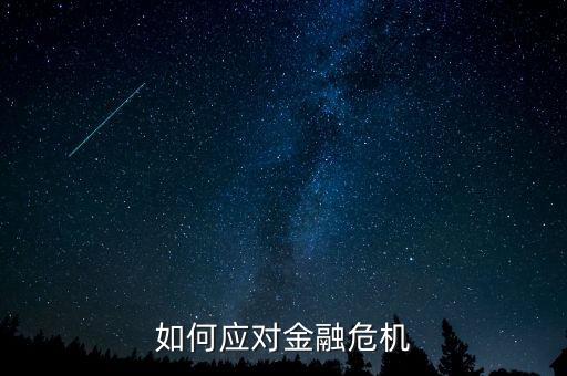 如何應(yīng)對金融危機(jī)