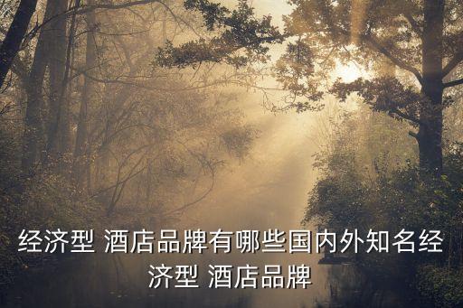 經(jīng)濟型 酒店品牌有哪些國內外知名經(jīng)濟型 酒店品牌