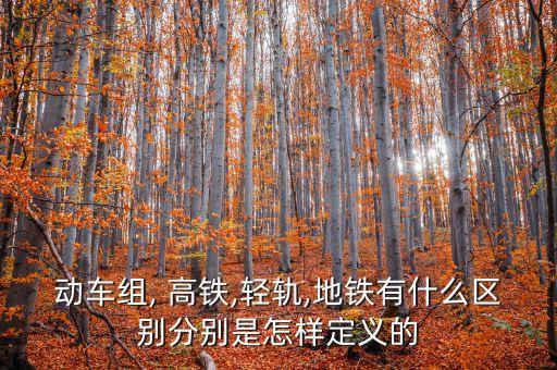 動(dòng)車(chē)組, 高鐵,輕軌,地鐵有什么區(qū)別分別是怎樣定義的