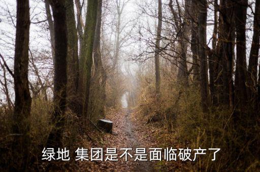  綠地 集團是不是面臨破產了