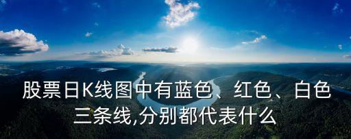  股票日K線圖中有藍色、紅色、白色三條線,分別都代表什么