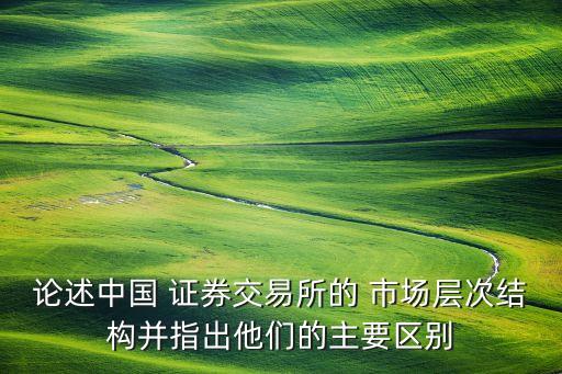 論述中國 證券交易所的 市場層次結(jié)構(gòu)并指出他們的主要區(qū)別
