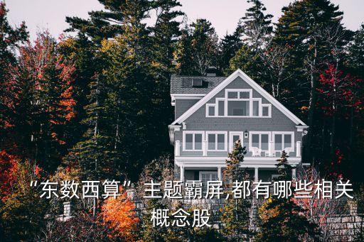 “東數(shù)西算”主題霸屏,都有哪些相關概念股