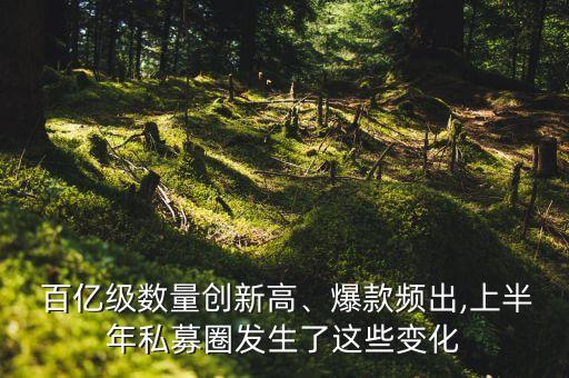  百億級數(shù)量創(chuàng)新高、爆款頻出,上半年私募圈發(fā)生了這些變化