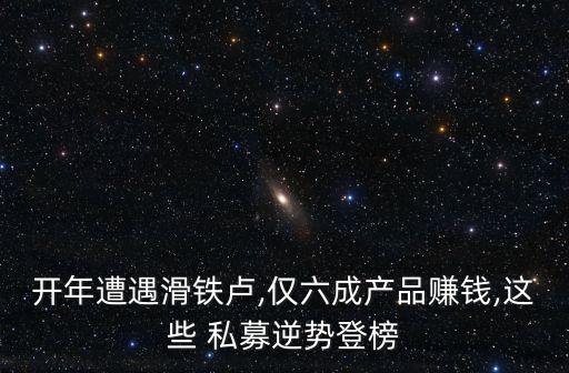 開(kāi)年遭遇滑鐵盧,僅六成產(chǎn)品賺錢(qián),這些 私募逆勢(shì)登榜