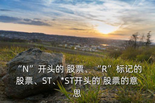 “N”開頭的 股票、“R”標記的 股票、ST、*ST開頭的 股票的意思