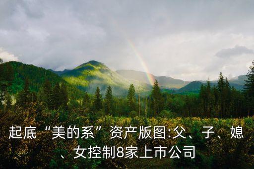 起底“美的系”資產(chǎn)版圖:父、子、媳、女控制8家上市公司